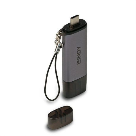 Card Reader Lindy USB 3.2 Type C&A, m/SD